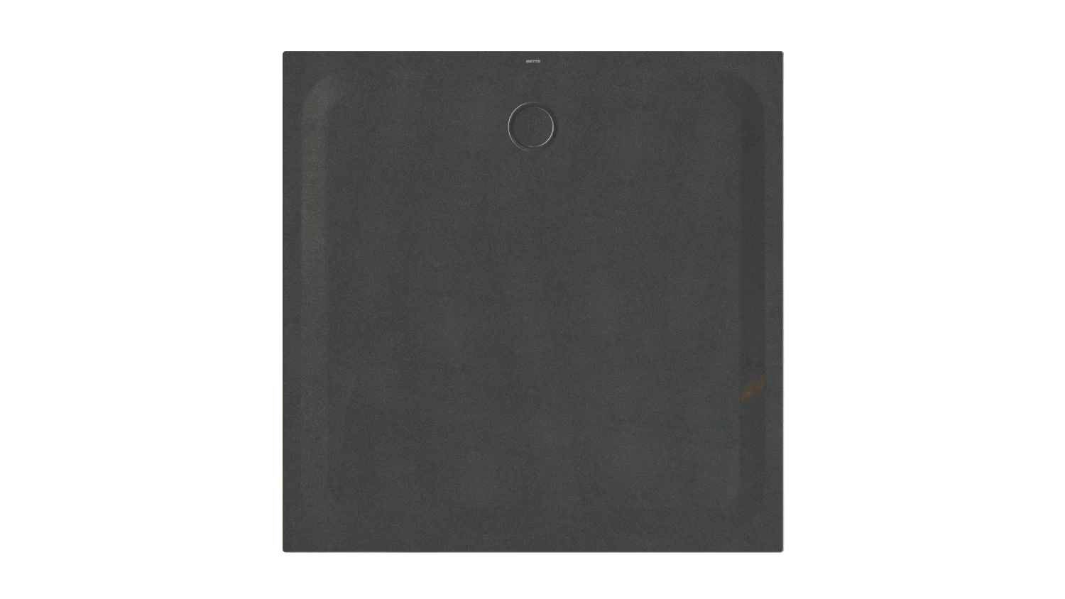Bette quadrat Duschwanne „BetteUltra“ 1400 × 1400 mm ohne Oberflächenbeschichtung, ohne Oberflächenveredelung, ohne Wannenträger, in Midnight