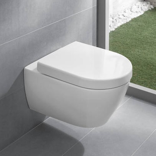 Subway 2.0 Tiefspül-WC Ceramicplus spülrandlos Set mit WC-Sitz