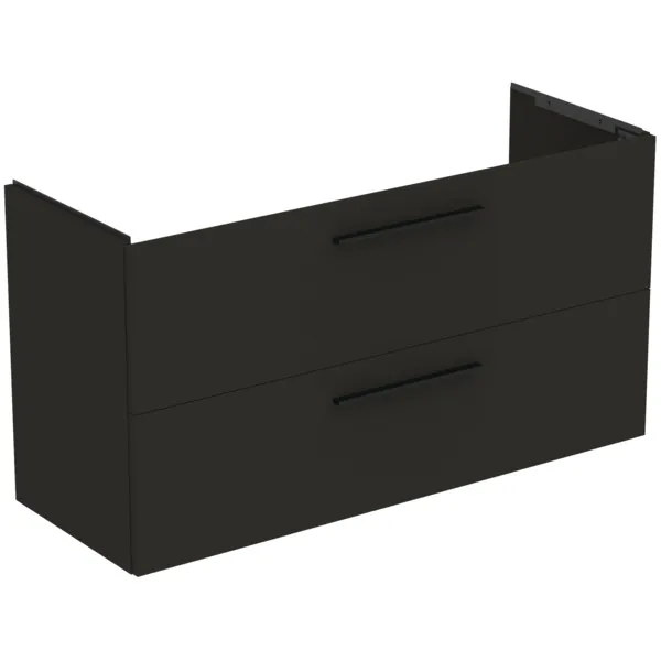 Möbelpaket i.life A mit Waschtisch 120cm und Unterschrank mit chrom Griff Weiß matt