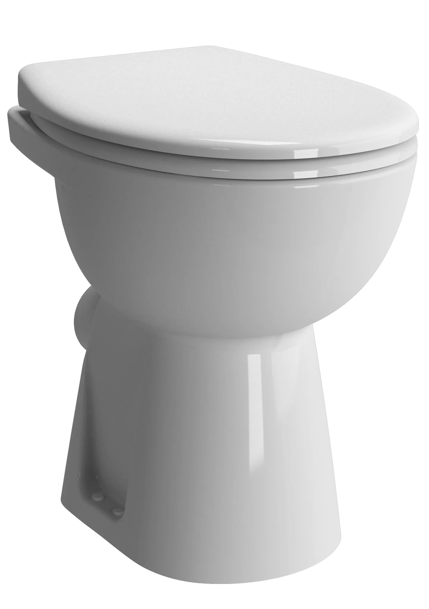 VitrA Conforma Tiefspüler-Stand-WC + 60 cm Abgang waagerecht Open Back Weiß Hochglanz