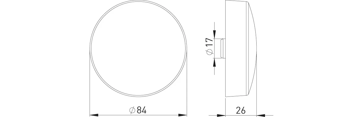 Drehknopf verchromt passend zu Ablaufgarnitur MW
