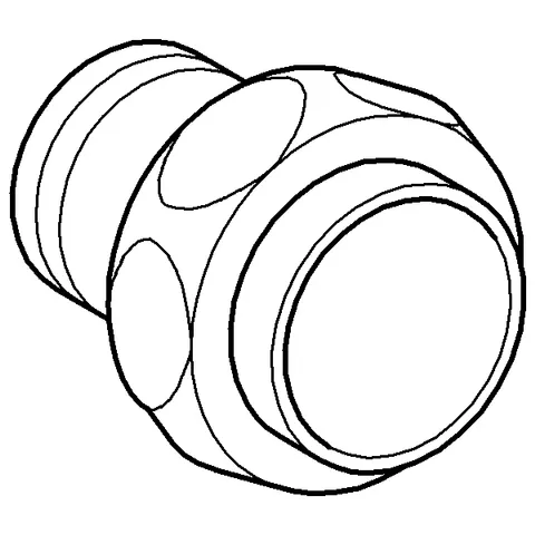 Grohe Eingangsverschraubung 37133, DN 20, für Eckmontage Grohe Eingangsverschraubung 37133, DN 20, für Eckmontage