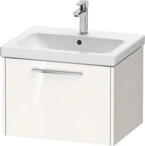 Duravit Waschtischunterschrank Wandhängend „D-Code“ 58,4 × 40 × 46 cm in Weiß Hochglanz
