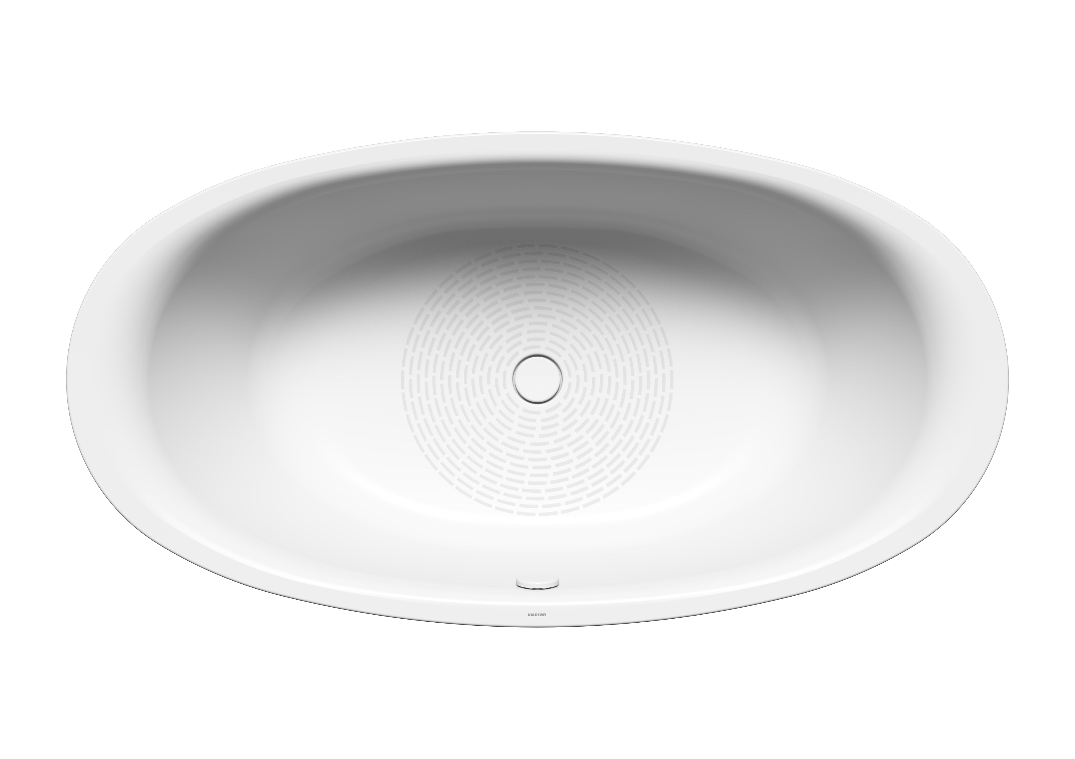 Kaldewei Badewanne „Ellipso Duo Oval“ oval 190 × 100 cm, mit Grifflochbohrungen in schwarz