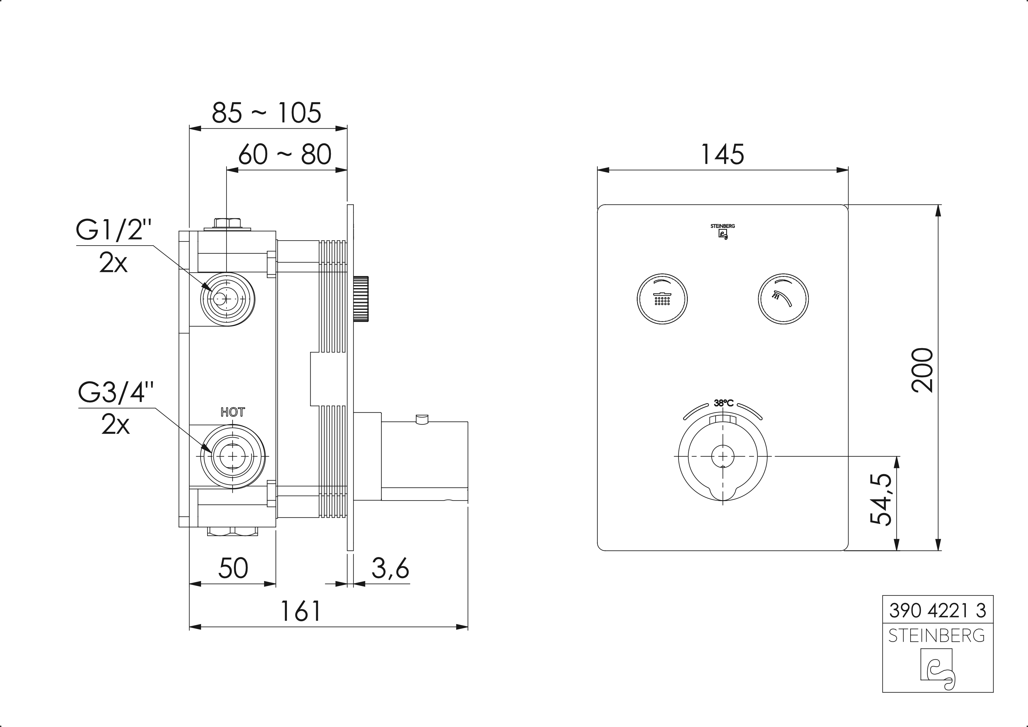 Steinberg „Serie 390“ in Chrom
