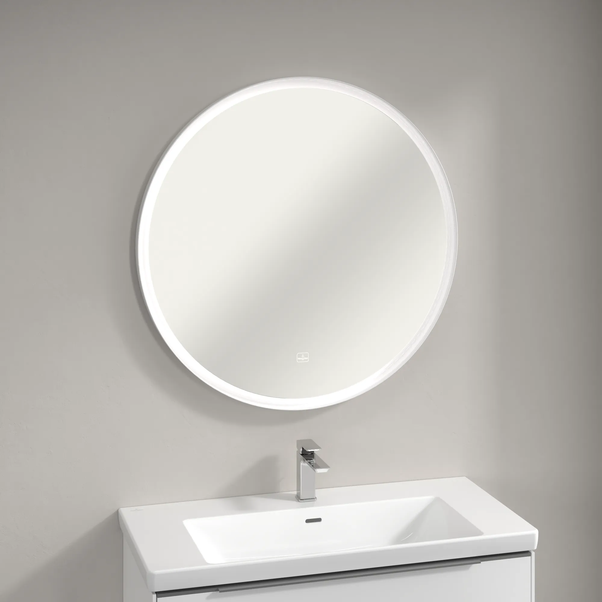 Villeroy & Boch Spiegel „Subway 3.0“ ⌀ 910 mm in White Matt Villeroy & Boch Spiegel „Subway 3.0“ ⌀ 910 mm in White Matt