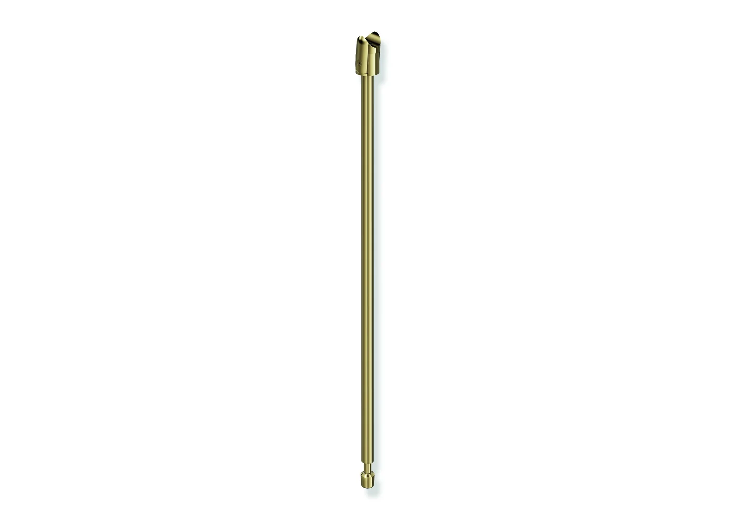 HEWI Bodenstütze, System 900, Edelstahl, PVD, Messing glänzend, 680 mm