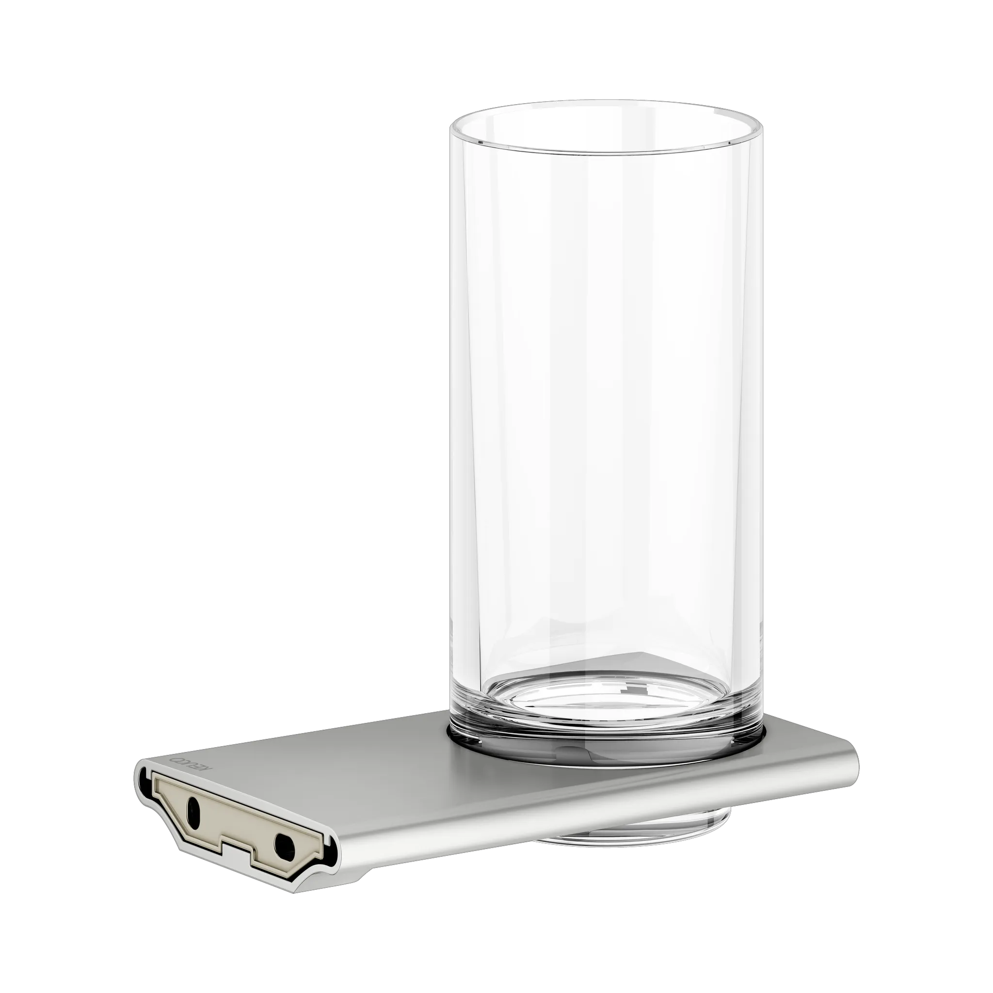 KEUCO EDITION 400 Glashalter mit Echtkristall-Glas Edelstahl-finish KEUCO EDITION 400 Glashalter mit Echtkristall-Glas Edelstahl-finish