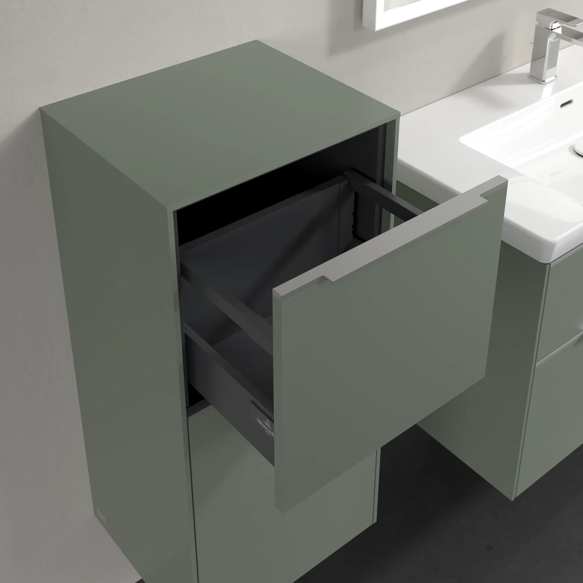 Villeroy & Boch Subway 3.0 Seitenschrank C59400, 400 x 860 x 362 mm, Soft Green
