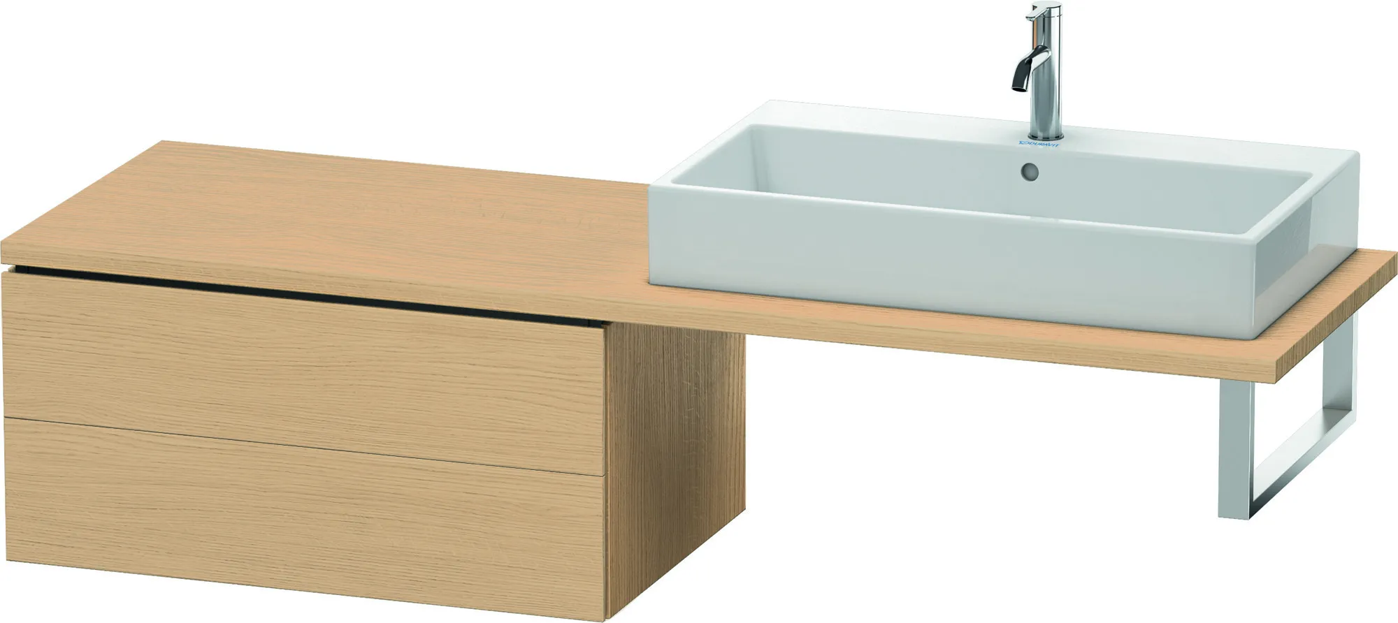 Duravit Unterschrank für Konsole „L-Cube“ 82 × 40 × 54,7 cm Eiche Natur