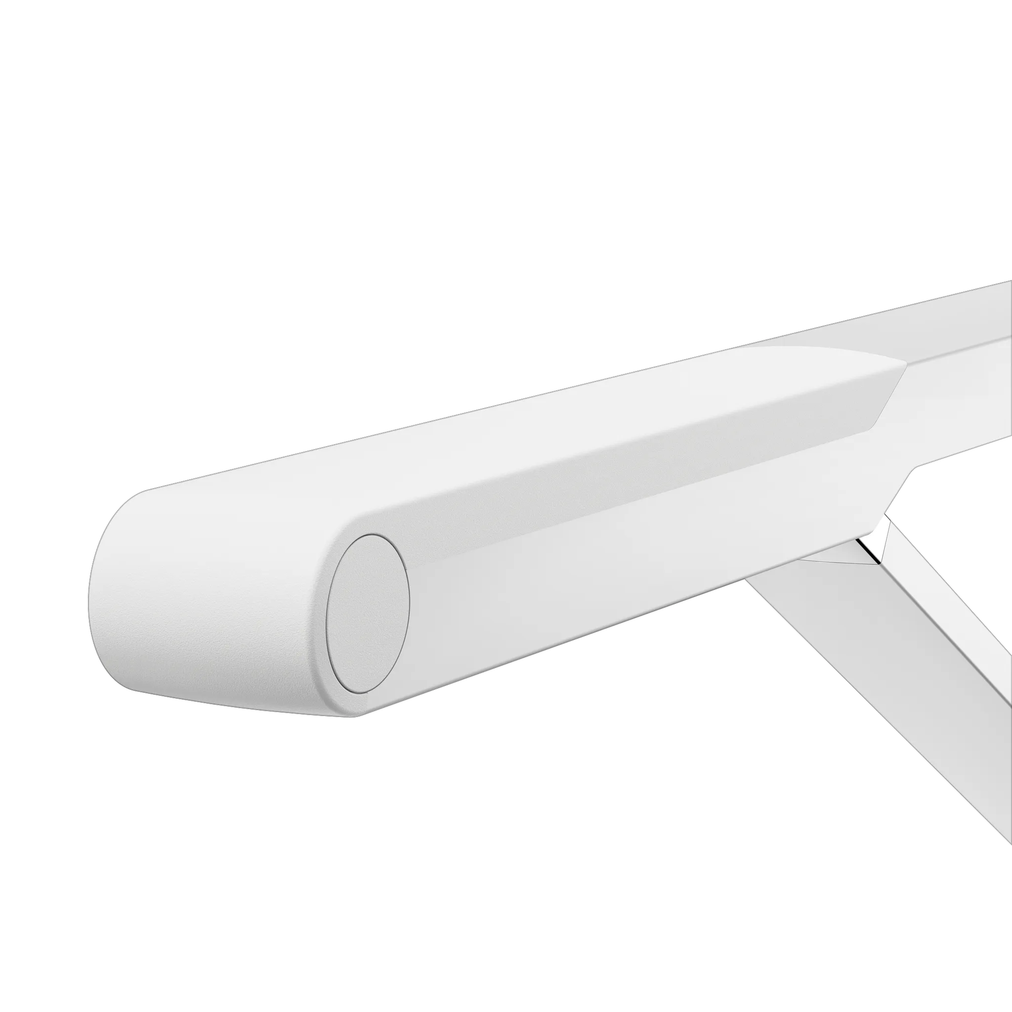 AXESS Stützklappgriff WC 700 mm silber-eloxiert/weiß