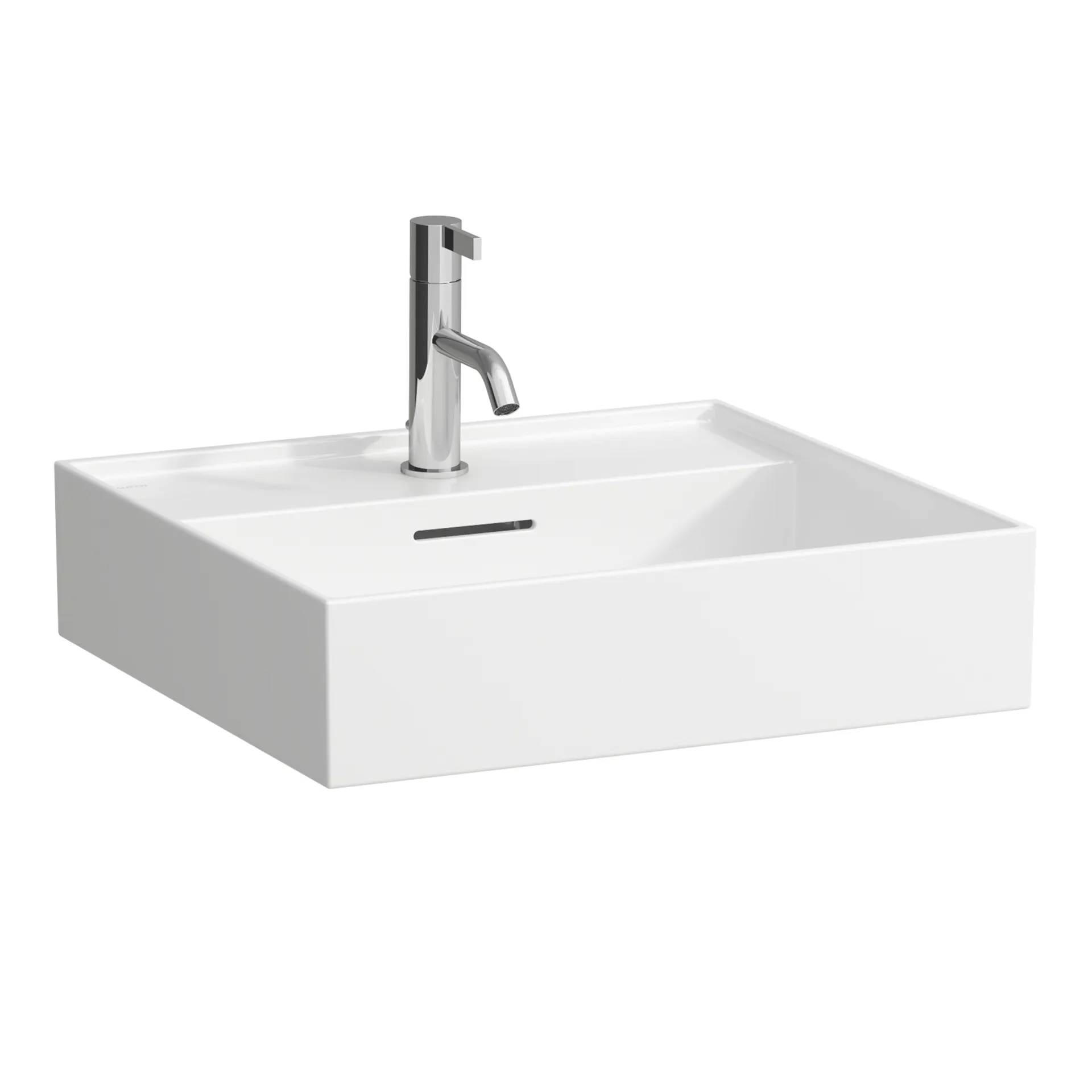 Waschtisch Kartell • 460x500x145 1 Hahnloch mit Überlauf weiß