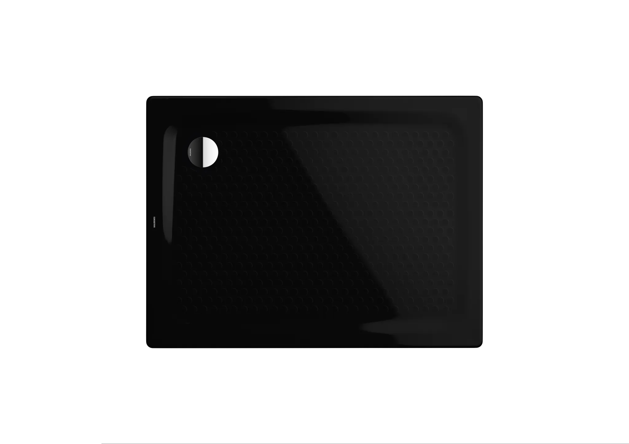Kaldewei rechteck Duschwanne „Superplan Classic“ 90 × 120 cm mit Vollantislip, mit Perl-Effekt, in schwarz