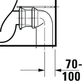 SWC Kombi D-Neo 650mmm, Weiß rimless, fürSPK, TS, Abgang Vario, HYG