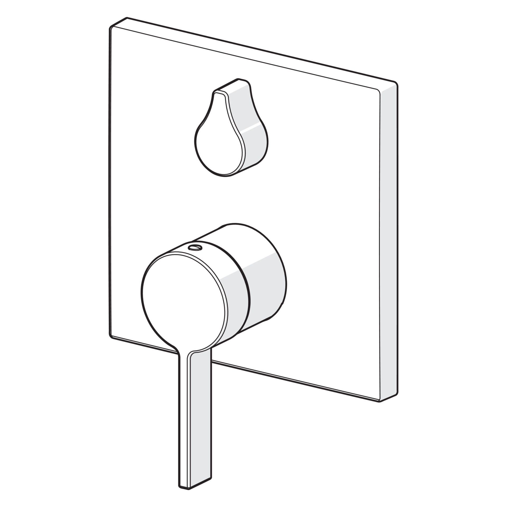 Einhebelmischer Fertigmontageset für Wanne/Brause LOFT 8760 Rosette eckig Chrom Einhebelmischer Fertigmontageset für Wanne/Brause LOFT 8760 Rosette eckig Chrom