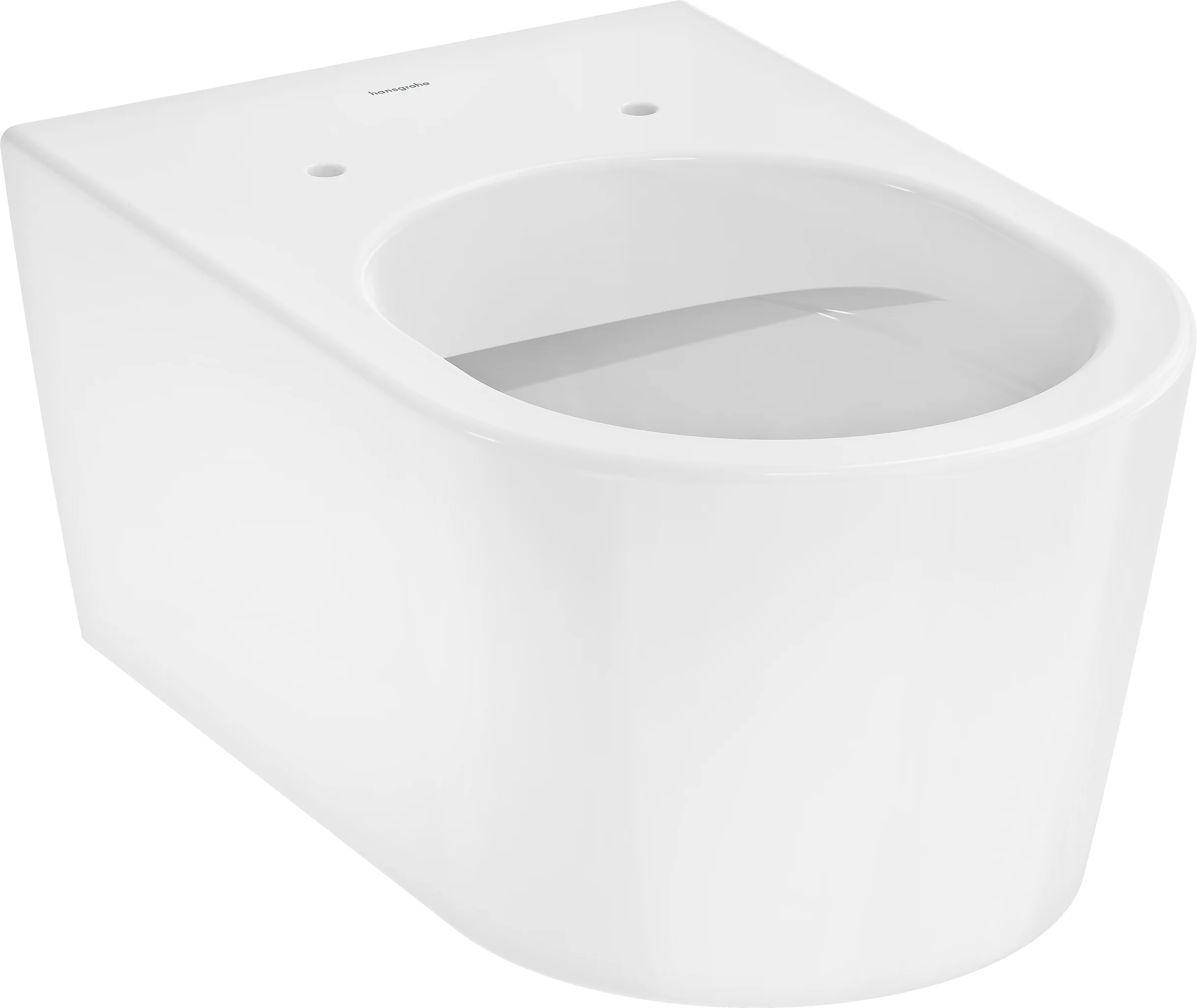 Hansgrohe EluPura S Wand-WC in Weiß, 540 mm Höhe, randloser AquaFall-Flush mit 6 l Vollmenge und 4,5 l Spülung