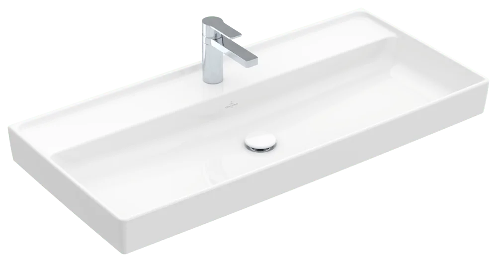 Villeroy & Boch Schrankwaschtisch Collaro 4A33A2, 1000x470x160 mm, glänzend weiß Alpin, TitanCeram, Metropolitan Stil
