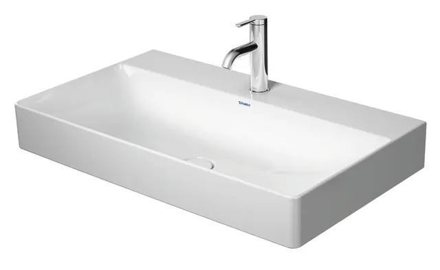 Wandwaschtisch „DuraSquare“, ohne Überlauf Becken: mittig / Größe: 80 × 47 cm / Hahnlochbohrung: ohne Hahnlochbohrung / Hahnlochposition: ohne / Oberflächenveredelung: mit WonderGliss Wandwaschtisch „DuraSquare“, ohne Überlauf Becken: mittig / Größe: 80 × 47 cm / Hahnlochbohrung: ohne Hahnlochbohrung / Hahnlochposition: ohne / Oberflächenveredelung: mit WonderGliss