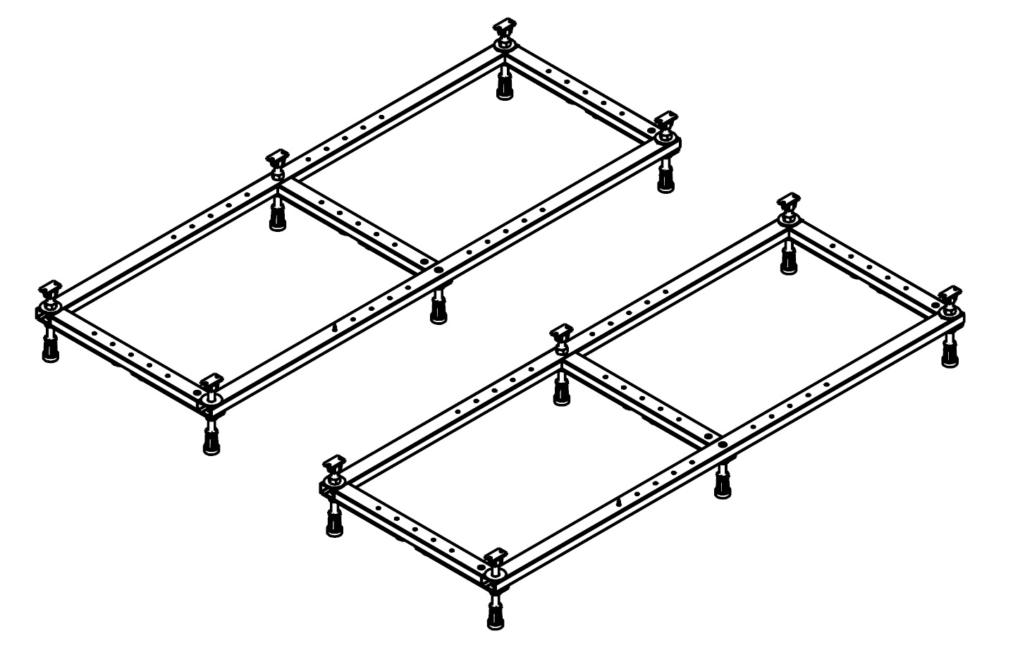 Hoesch Untergestell für Duschwanne „Muna“ 4161, 4184 90 × 90 cm