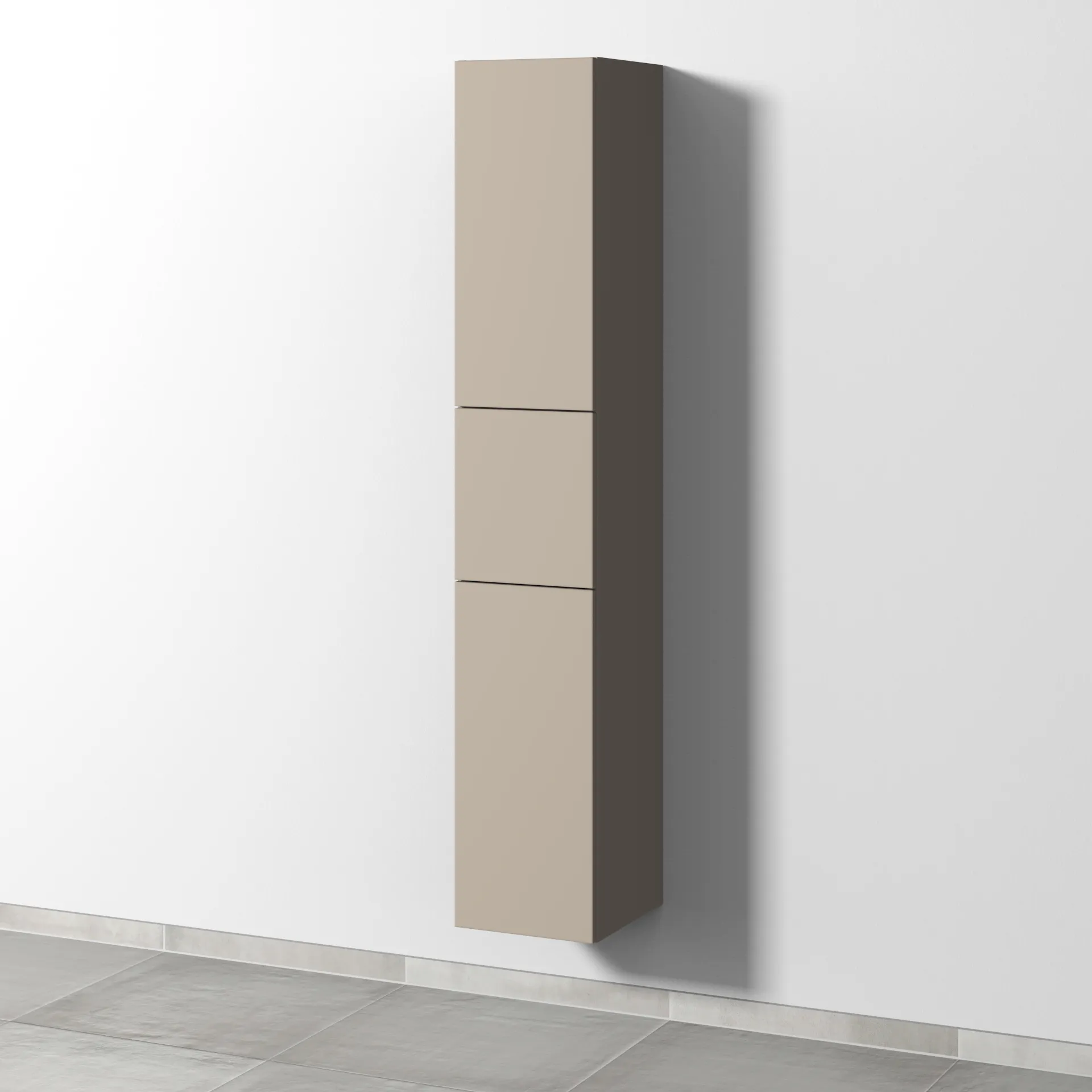 Sanipa Hochschrank „3way“ 300 × 1700 × 345 mm Anschlag links, in Sandgrau (matt), Anschlag links