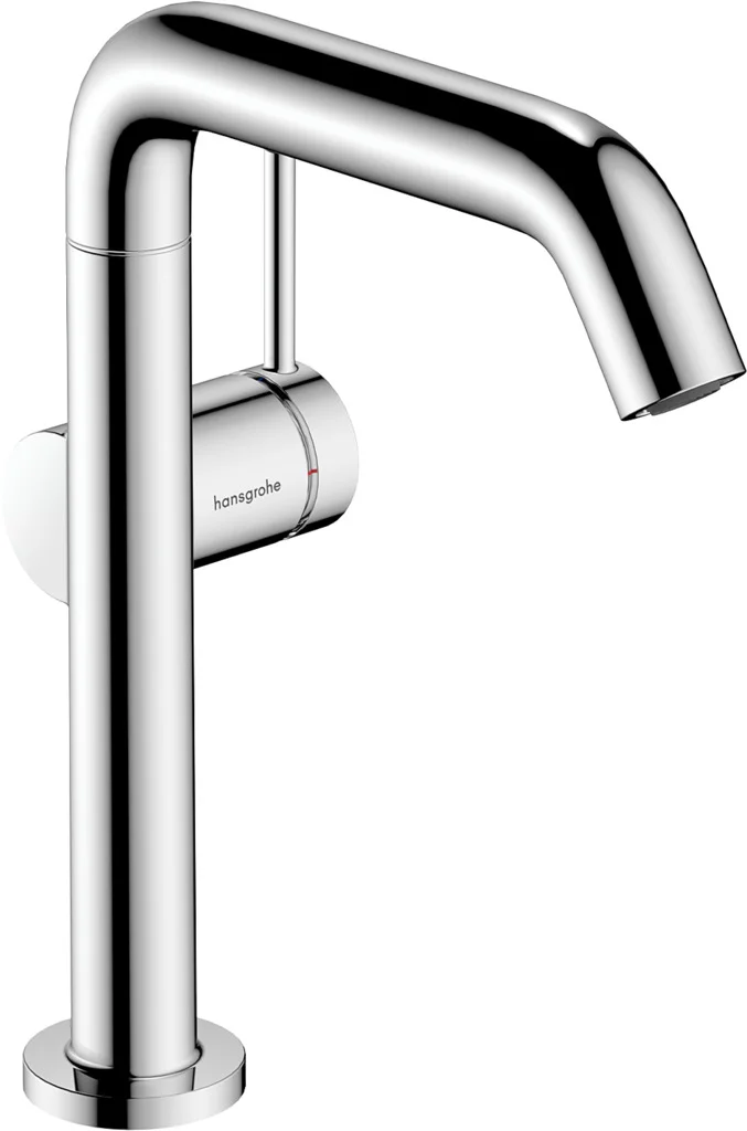 Hansgrohe Tecturis S Einhebel-Waschtischmischer Chrom, Ausladung 154 mm, Auslaufhöhe 187 mm, Schwenkbereich 120°, Push-Open Ablaufgarnitur G 1¼, max. Durchflussmenge 4 l/min