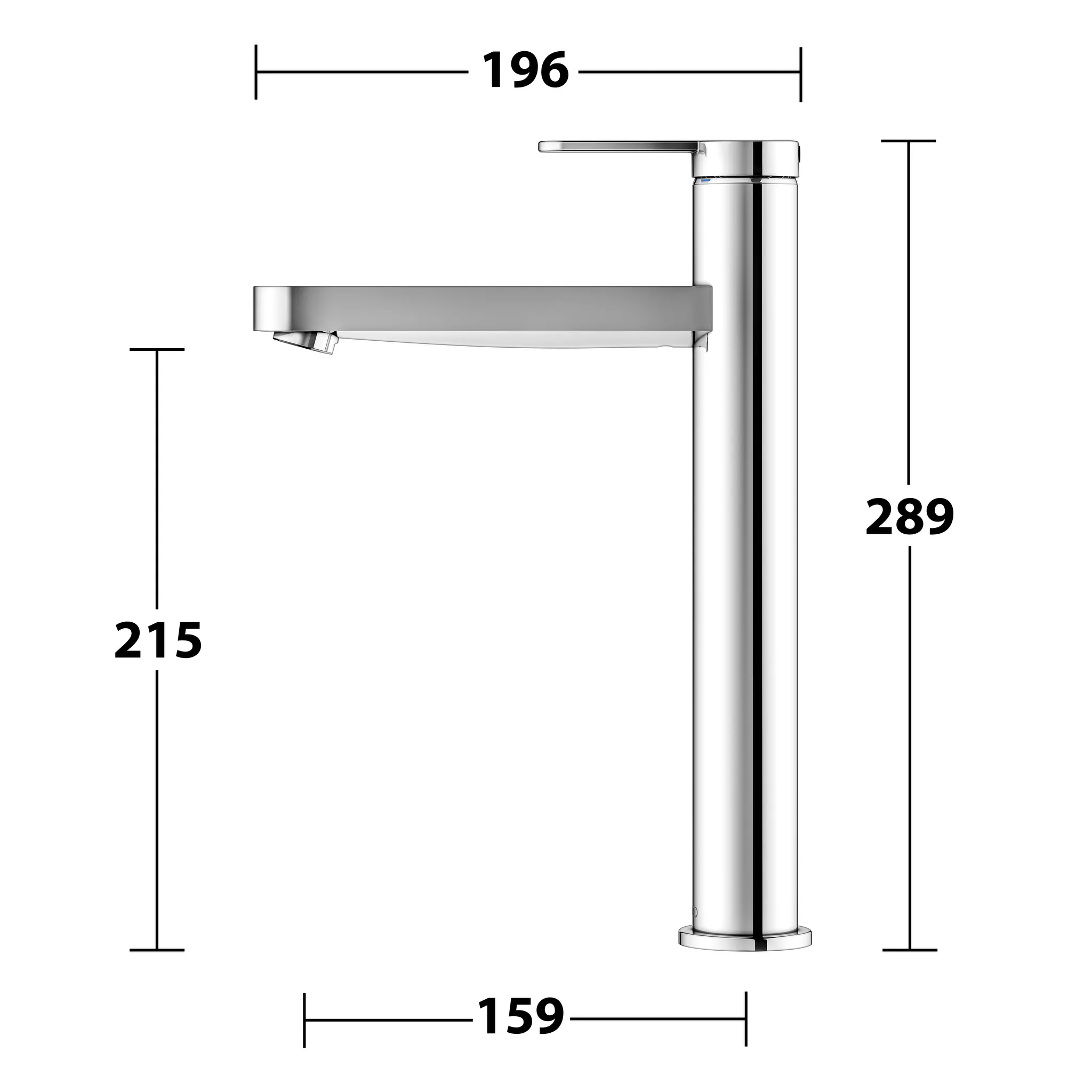 KEUCO IXMO Einhebel-Waschtischmischer 210 IXMO Flat ohne Zugstangen-Ablaufgarnitur IXMO Flat, Rosette rund verchromt
