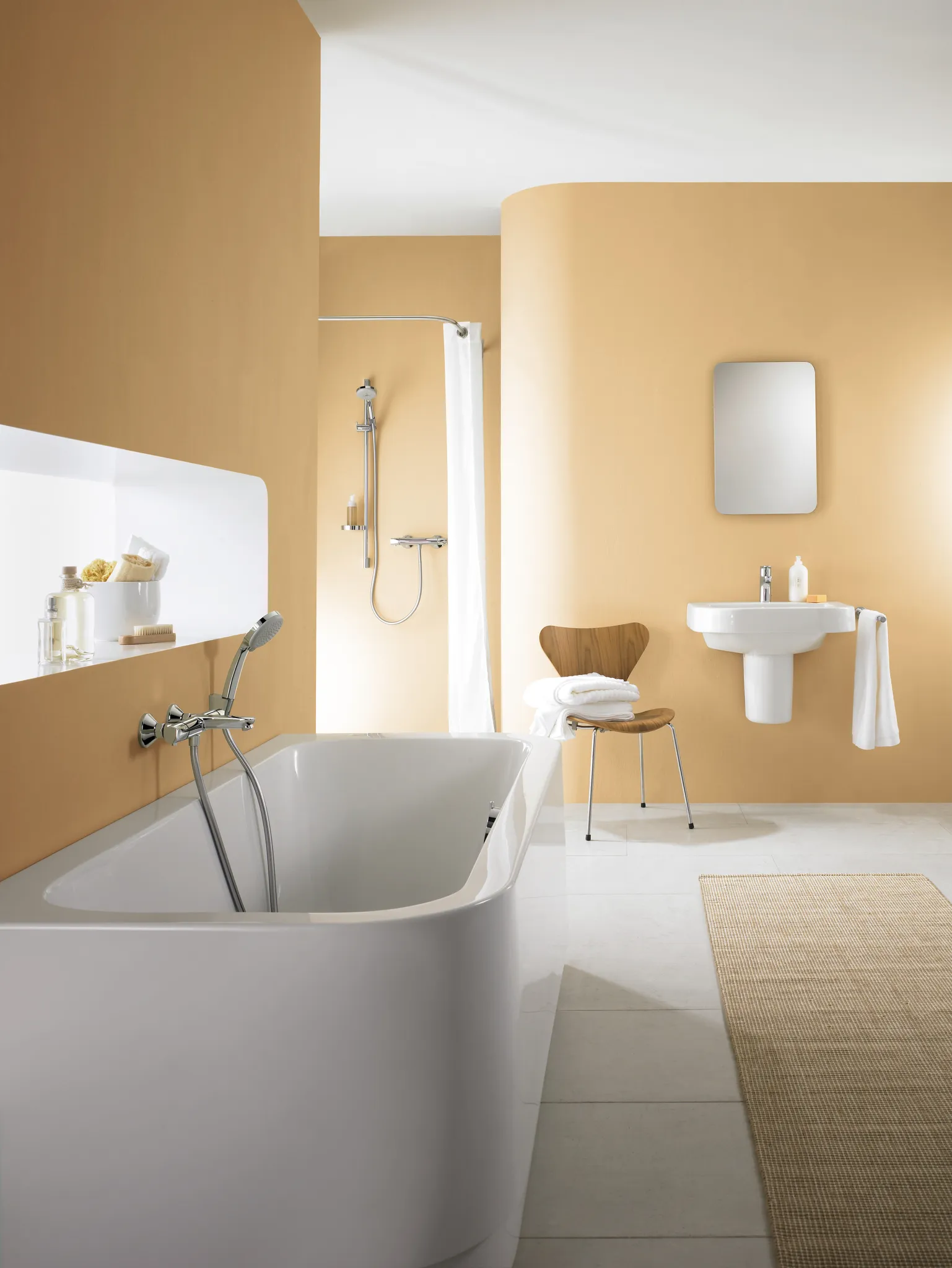 Brausenset Croma 100 Vario/Porter chrom mit Brausenschlauch 1250mm Brausenset Croma 100 Vario/Porter chrom mit Brausenschlauch 1250mm