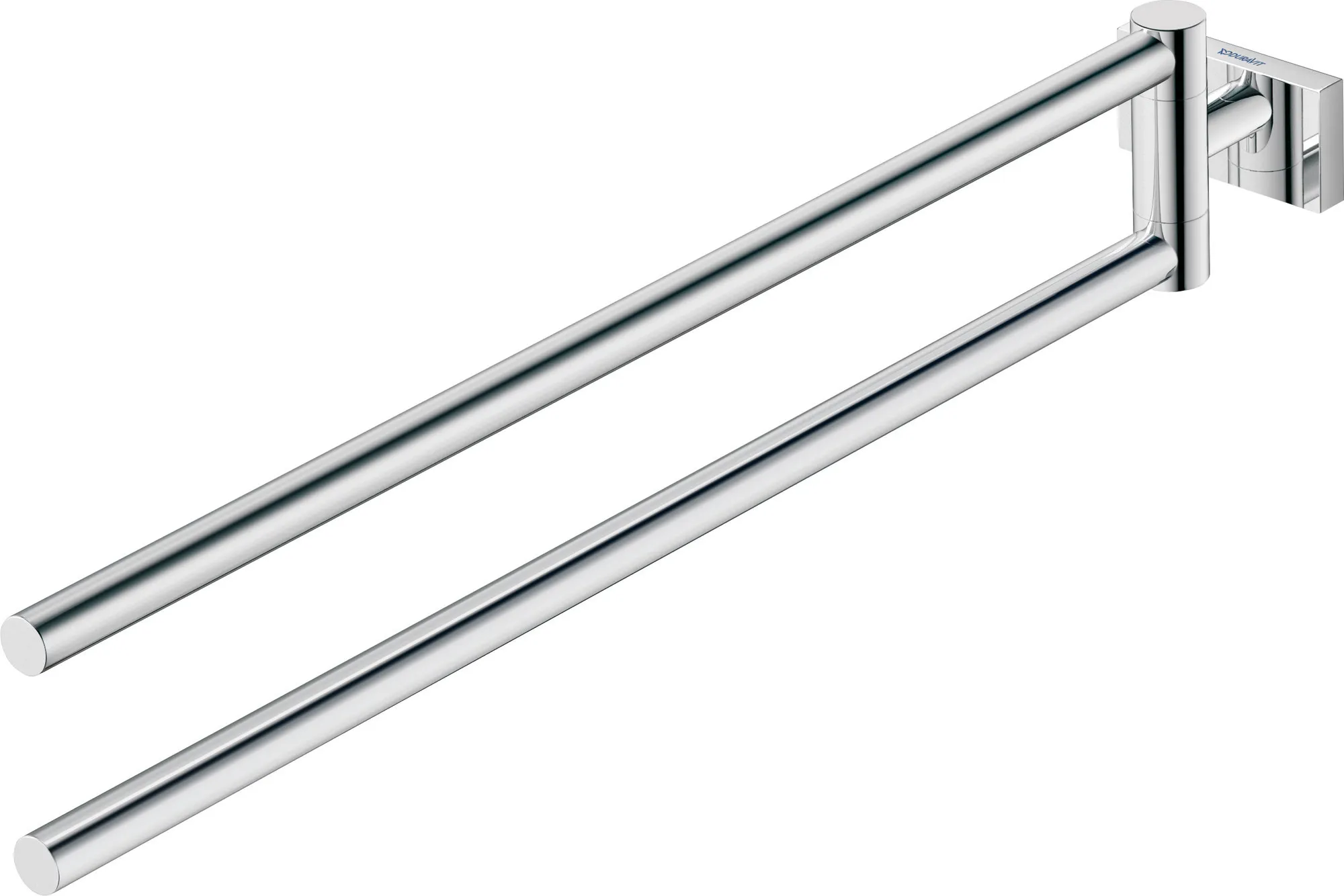 Duravit Handtuchhalter zweiarmig „Karree“, Befestigung sichtbar, 2-armig 45 × 45 × 7,5 × 6,8 cm Duravit Handtuchhalter zweiarmig „Karree“, Befestigung sichtbar, 2-armig 45 × 45 × 7,5 × 6,8 cm