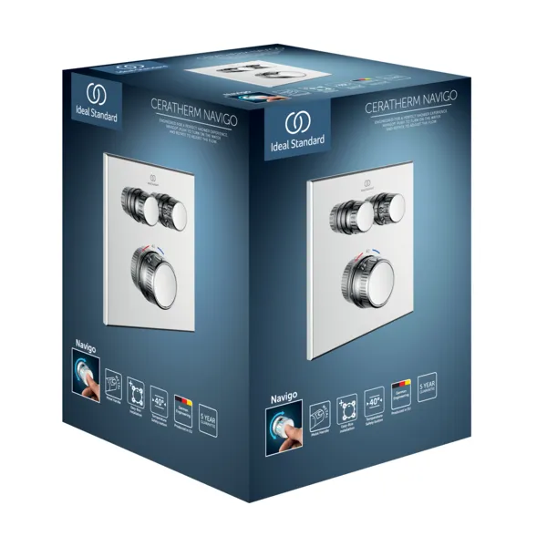 Ideal Standard Ceratherm Navigo Brausethermostat Unterputz A7302AA Ideal Standard Ceratherm Navigo Brausethermostat Unterputz A7302AA