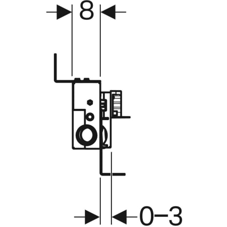 Geberit Vorwand-/Einbauelement für Bad-/Duscharmatur „Kombifix“ Geberit Vorwand-/Einbauelement für Bad-/Duscharmatur „Kombifix“