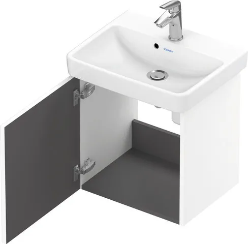 Duravit Waschtischunterschrank wandhängend „No.1“ 44 × 47,8 × 38,6 cm in Beton Matt