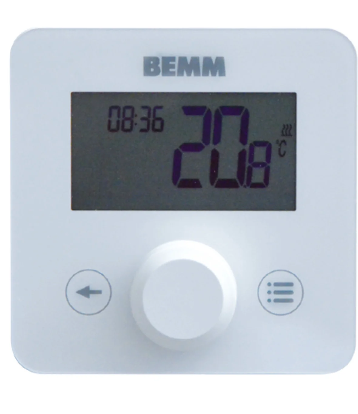 BEMM Funk-Uhrenraumthermostat Komfort A, digital mit Wochenprogramm, IP30, weiß, 83x80x27 mm BEMM Funk-Uhrenraumthermostat Komfort A, digital mit Wochenprogramm, IP30, weiß, 83x80x27 mm