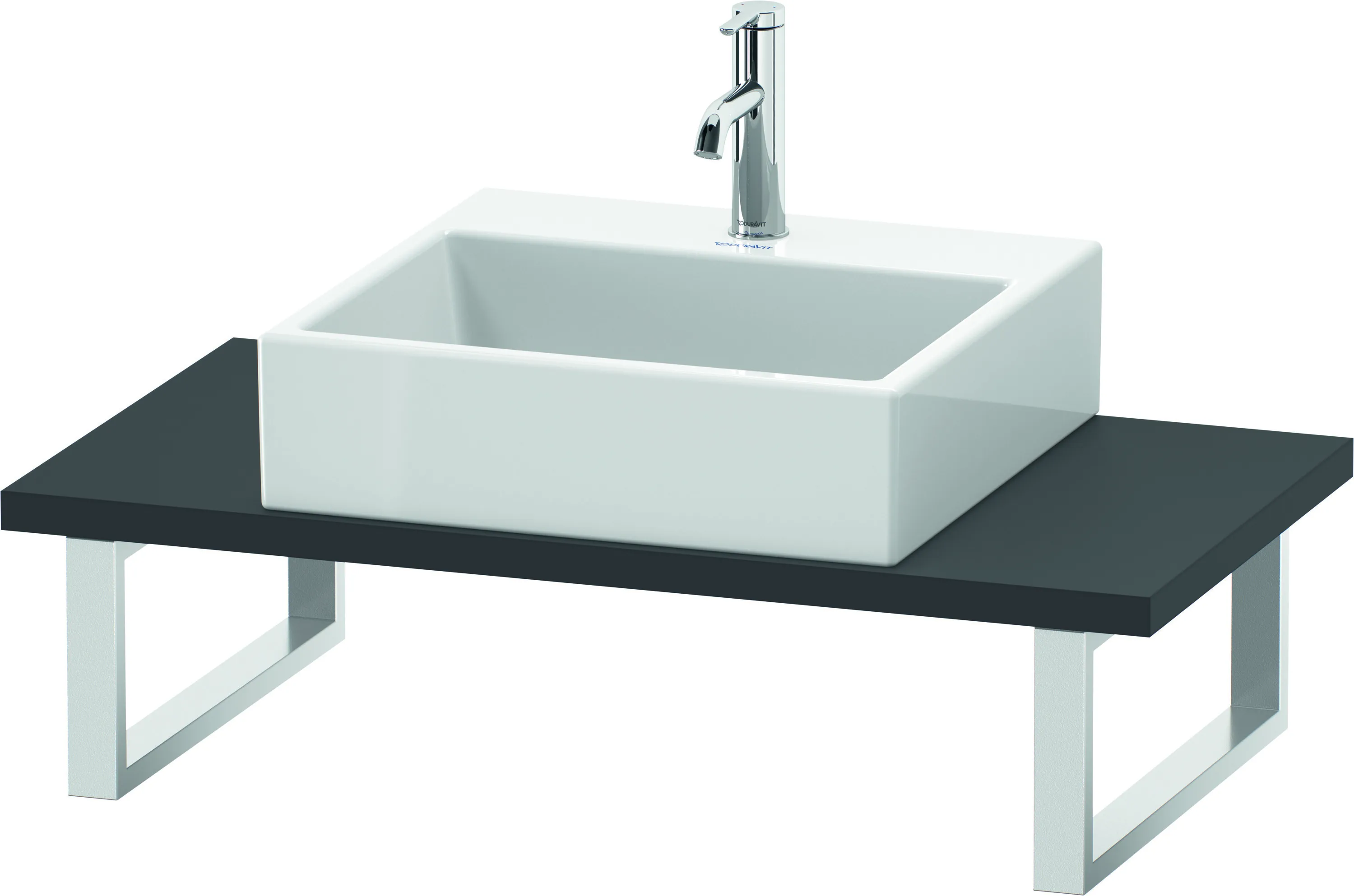 Duravit Konsole „L-Cube“ in Graphit Matt Duravit Konsole „L-Cube“ in Graphit Matt