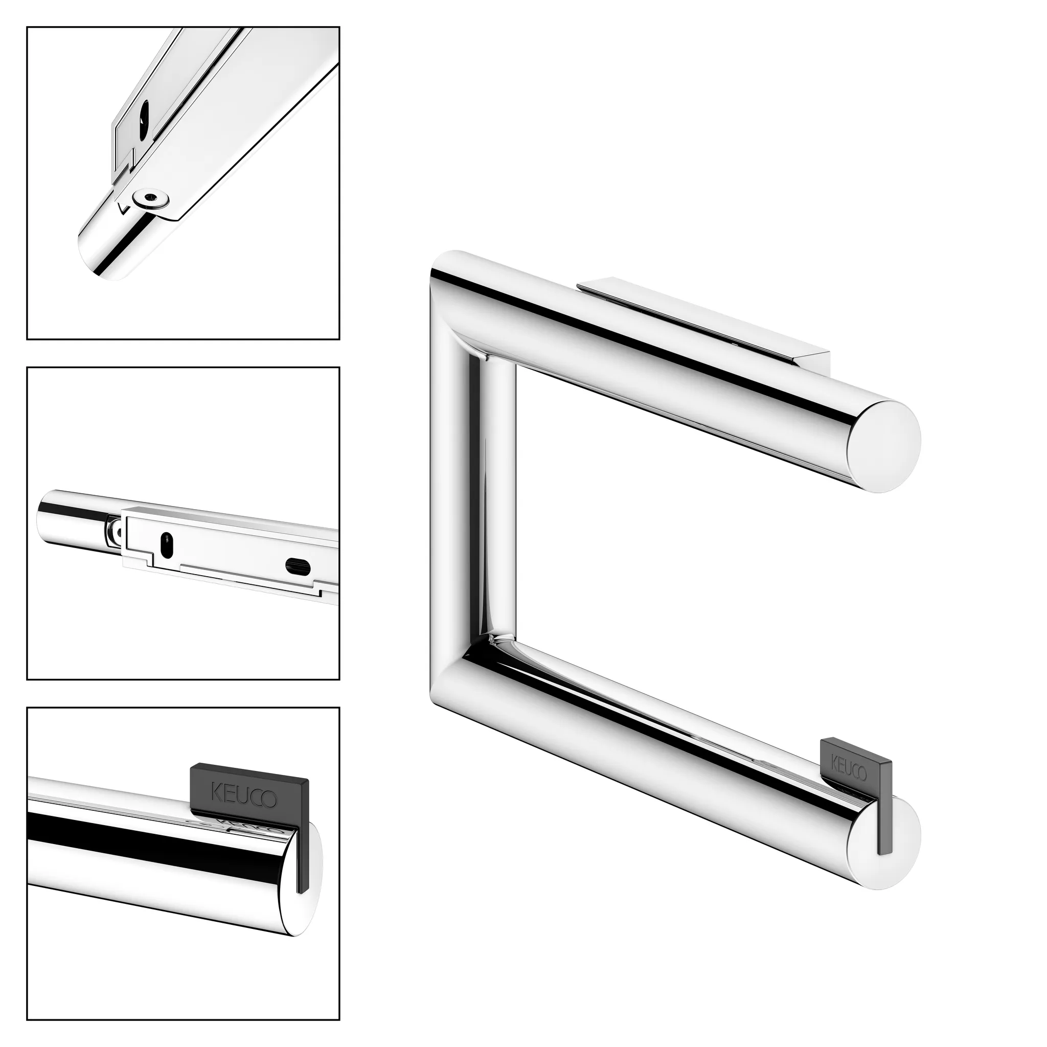 REVA 12862010000 Toilettenpapierhalter offene Form verchromt REVA 12862010000 Toilettenpapierhalter offene Form verchromt