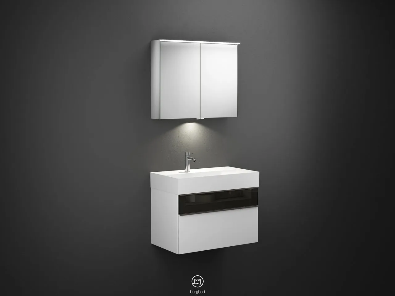 burgbad Yumo PG2 Badmöbelset SFLA082