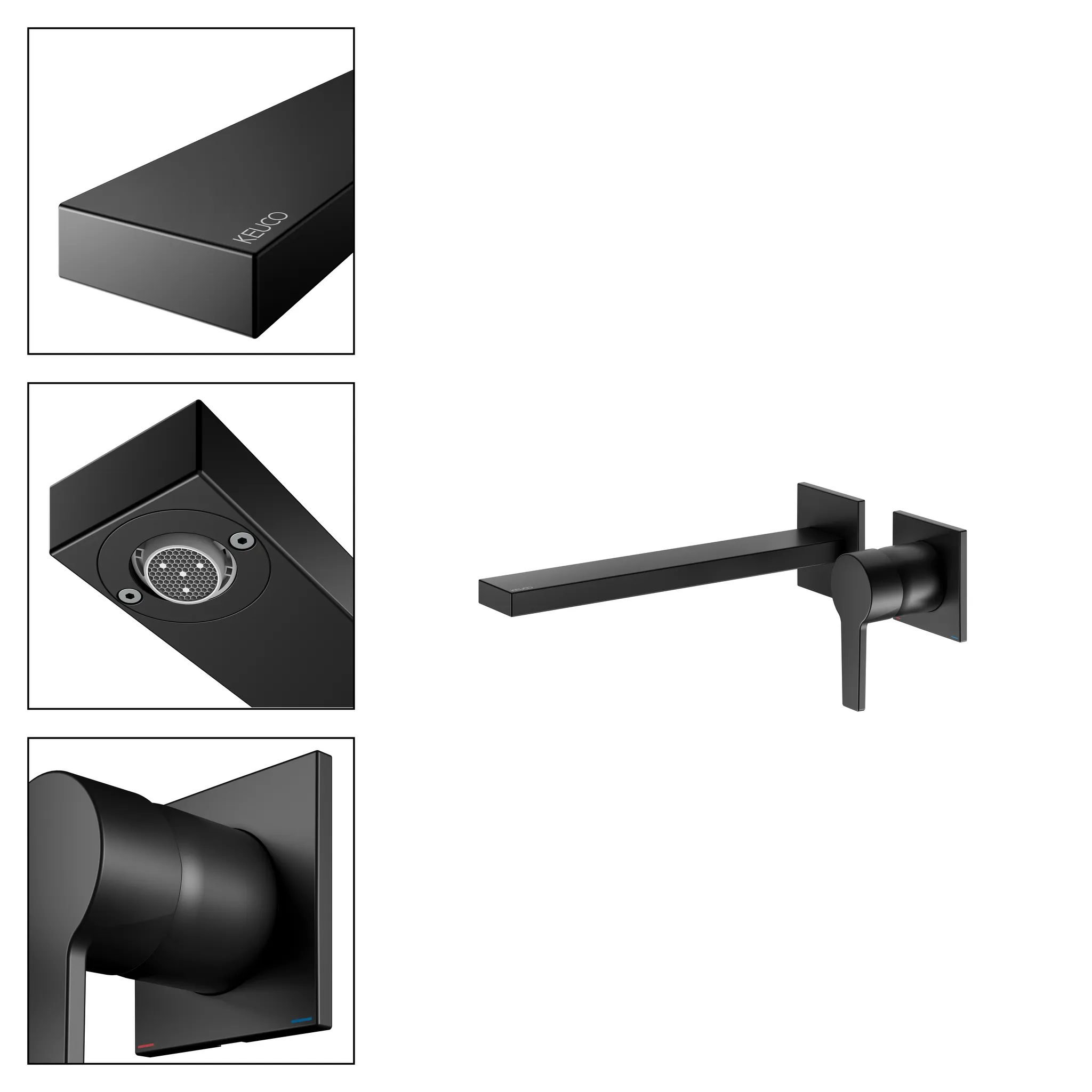 EHM-WT-Mischer Edition 11 51116, UP, Ausladung 243 mm, schwarz matt