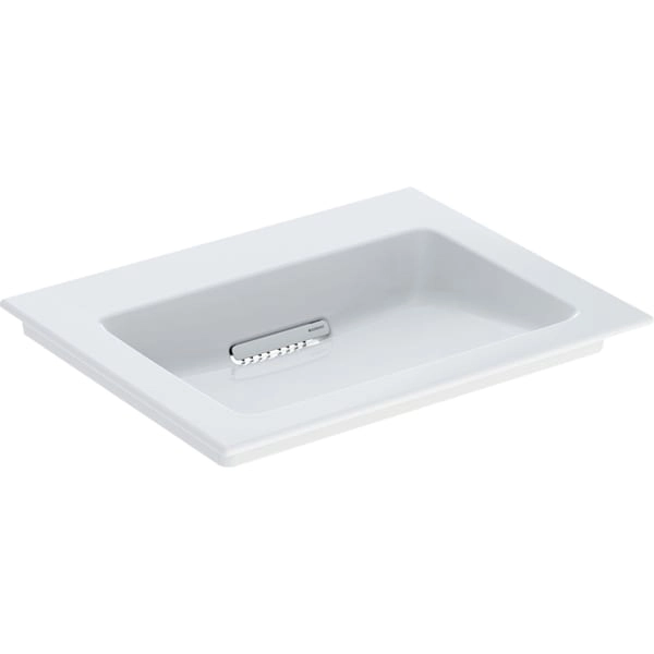 Schrankwaschtisch „One“ mit horizontalem Ablauf 60 × 48 cm mit KeraTect®