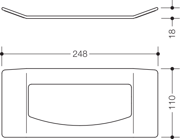 HEWI Entnahmeadapter 24,8 cm