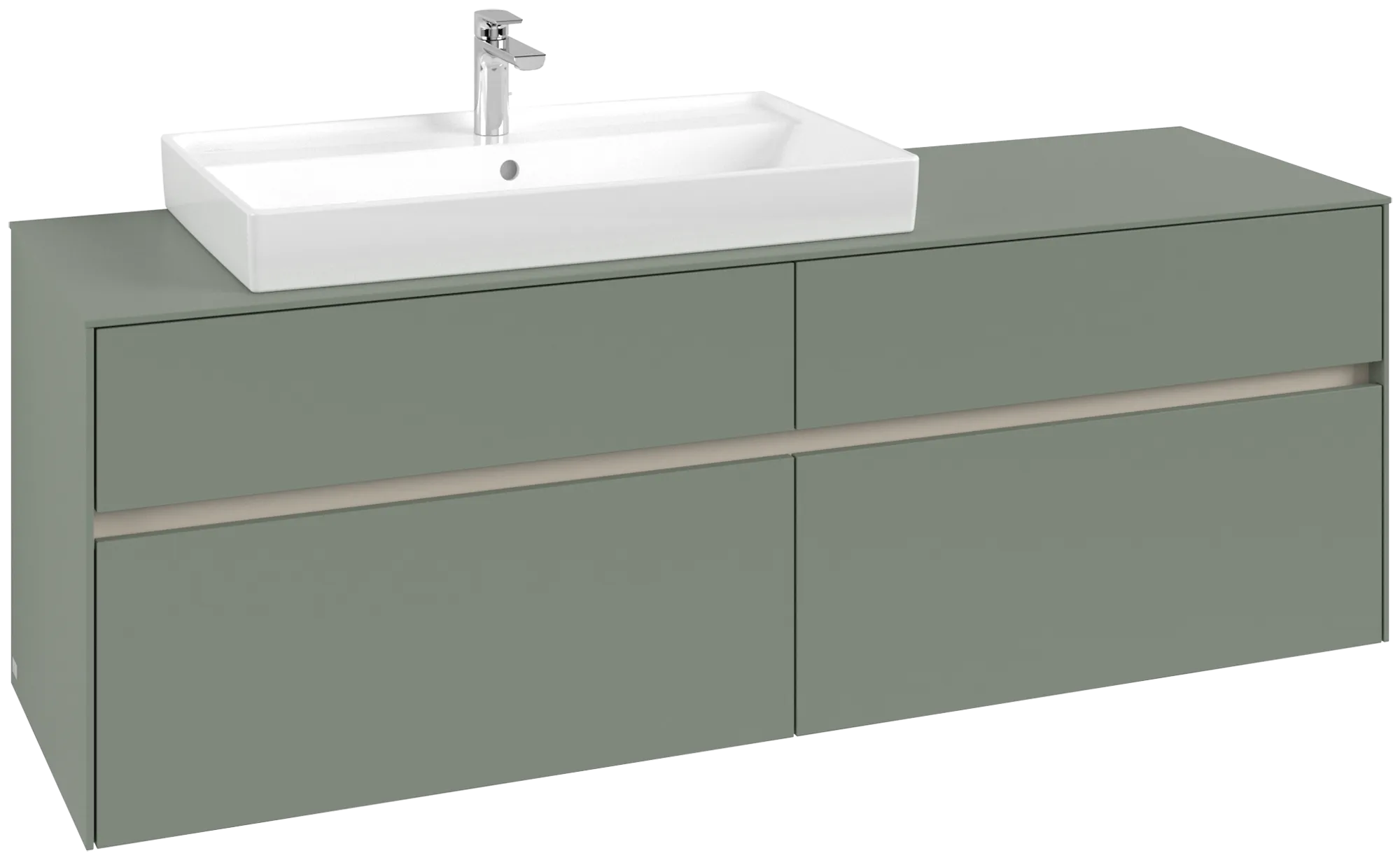 Villeroy & Boch Collaro Waschbeckenunterschrank C02600, 1600x548x500mm, links