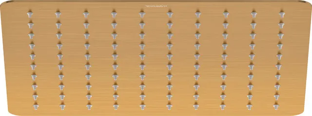 Kopfbrause 300x300mm, Eckig, Rain Bronze Gebürstet