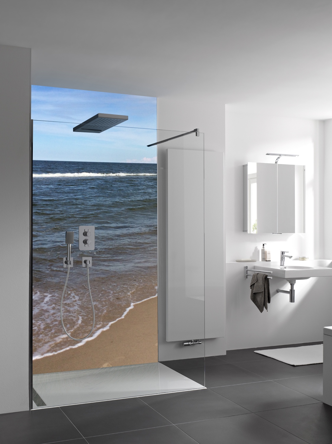 HSK Wandverkleidung „RenoDeco“ individueller Fotodruck mit Hochglanz-Oberfläche 1500 × 2550 mm Hochglanz