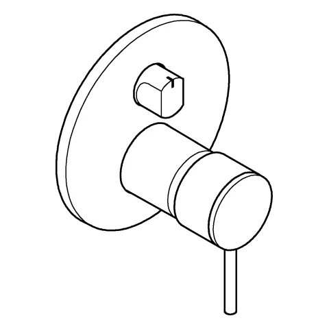 Grohe Atrio Einhandbatterie mit 3-Wege Umstellung, Fertigmontageset für Grohe Rapido SmartBox cool sunrise Grohe Atrio Einhandbatterie mit 3-Wege Umstellung, Fertigmontageset für Grohe Rapido SmartBox cool sunrise