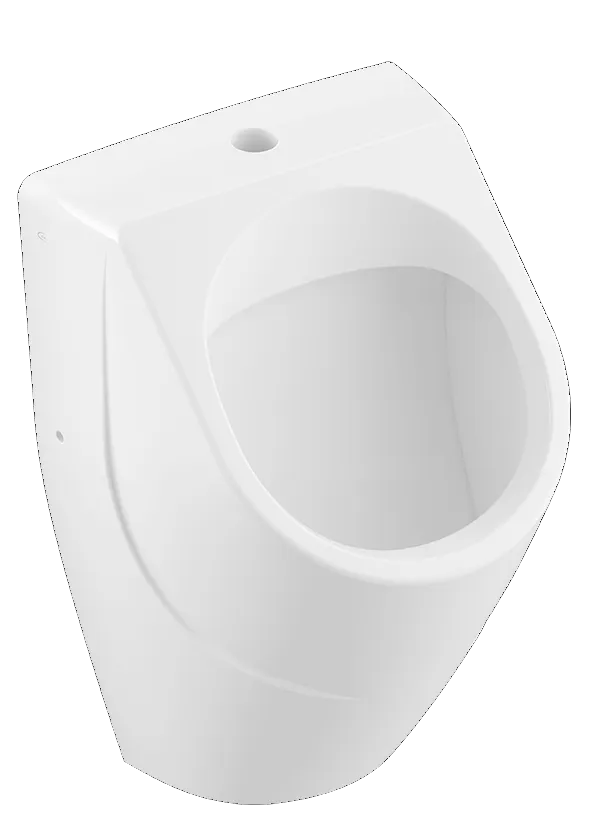 Absaug-Urinal O.novo 752300, 320 x 335 x 560 mm, Oval, ohne Deckel, Zulauf von oben, Weiß Alpin