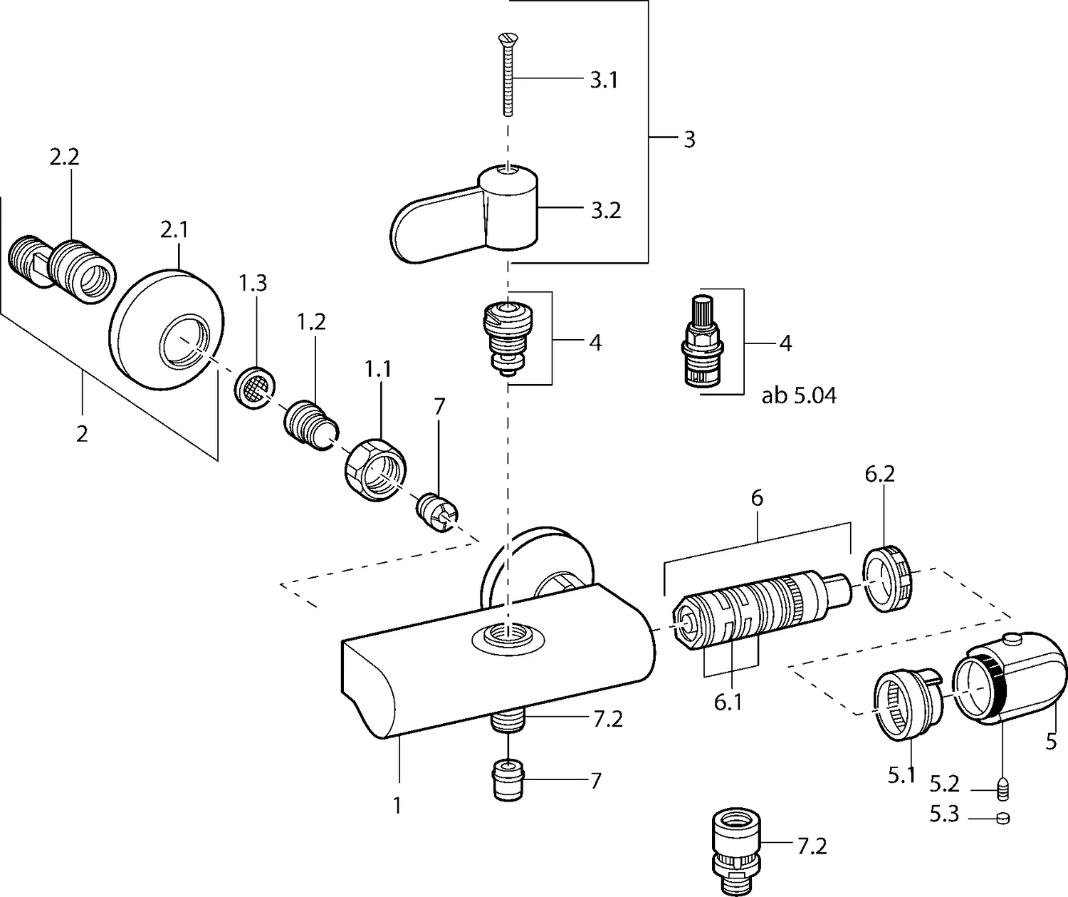 HansaTEMPRA Duscharmatur mit Thermostat und Sicherungseinrichtung DN15 Chrom