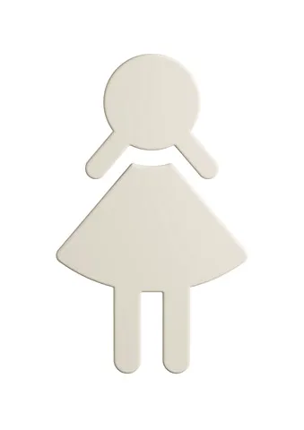 HEWI Symbol Frau Serie 801, matt, selbstklebend reinweiß