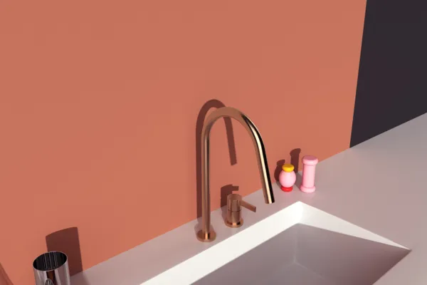 Küchenarmatur Gusto Ausladung 243mm Brushed Gold Küchenarmatur Gusto Ausladung 243mm Brushed Gold