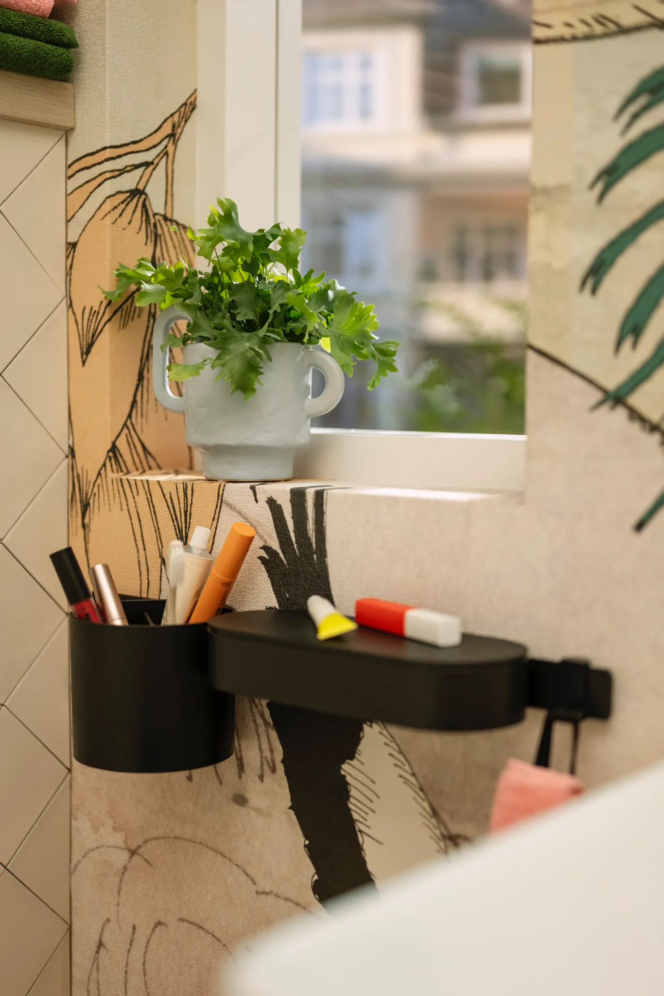 Hansgrohe WallStoris Badezimmerset, Mattschwarz Hansgrohe WallStoris Badezimmerset, Mattschwarz