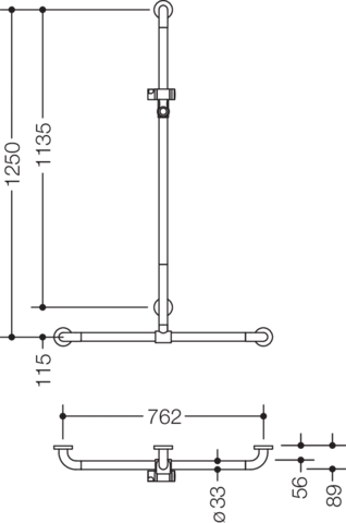 HEWI Haltegriff „Serie 801“ in / /