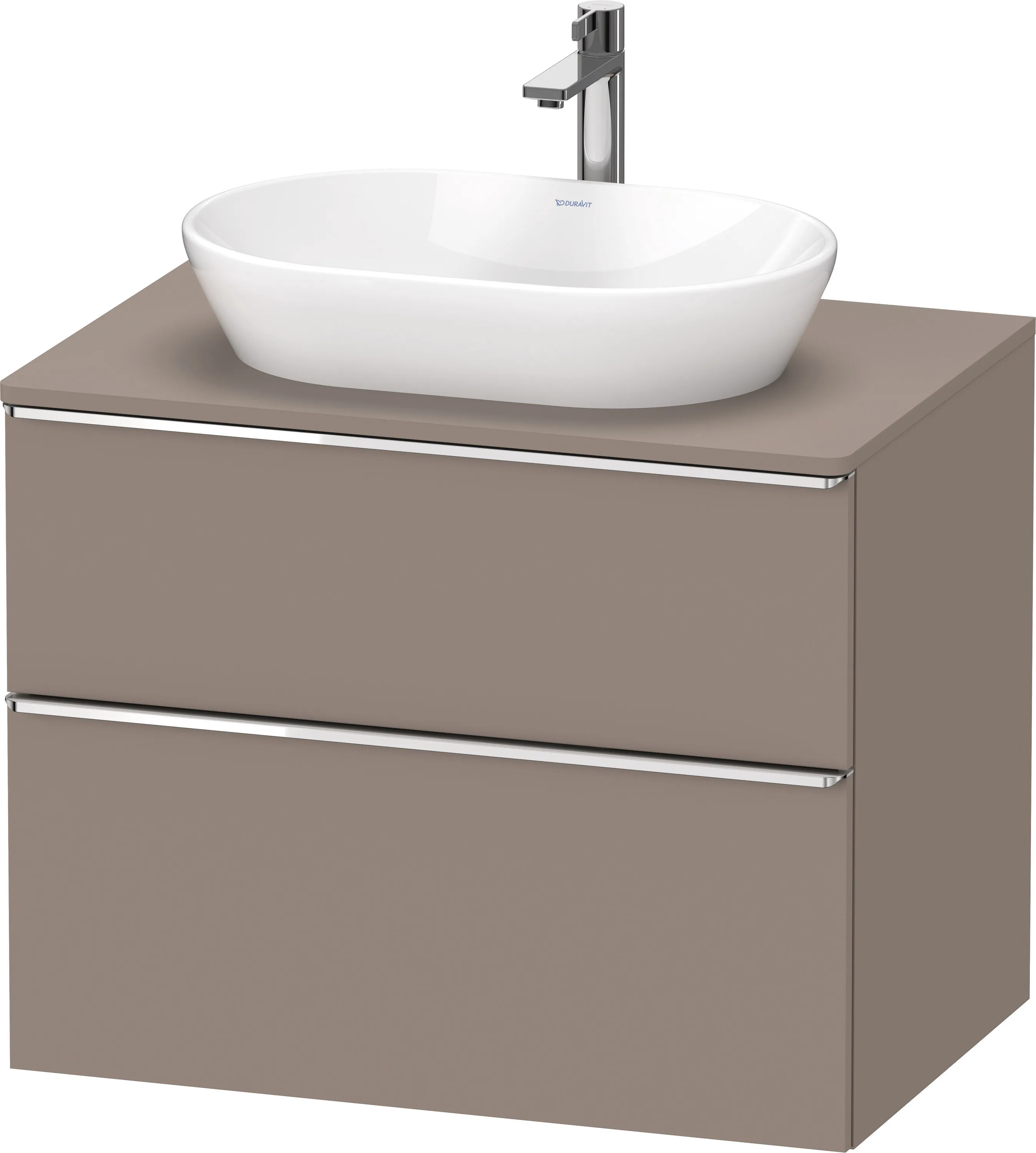 Duravit Waschtischunterschrank wandhängend „D-Neo“ 80 × 66,4 × 55 cm Basalt Matt