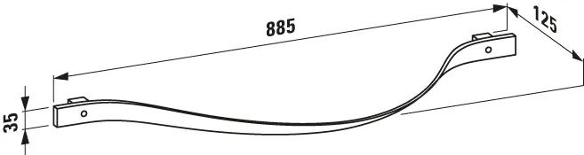 Laufen Handtuchhalter Palace umlaufend, chrom Laufen Handtuchhalter Palace umlaufend, chrom